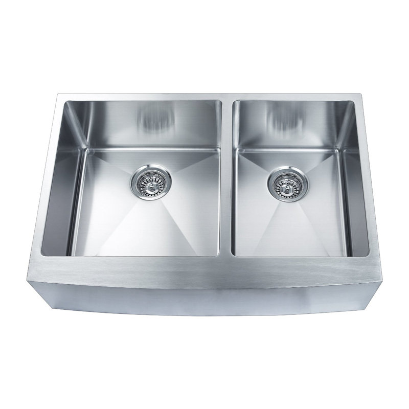 33 " L Double Bowl Stainless Steel Kitchen Sink