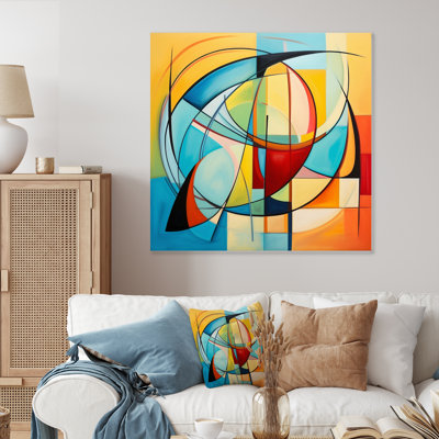 Décoration murale colorée Mid-Century Abstract Essence I - Mid-Century