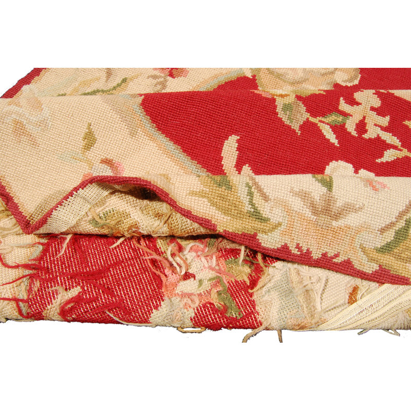 Fruge Round 122 cm x 122 cm Oriental Hand Knotted Area Rug