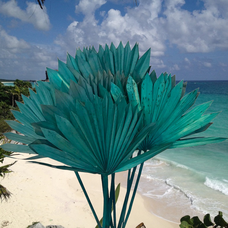 Tige de palmier Forsyth, Bleu turquoise