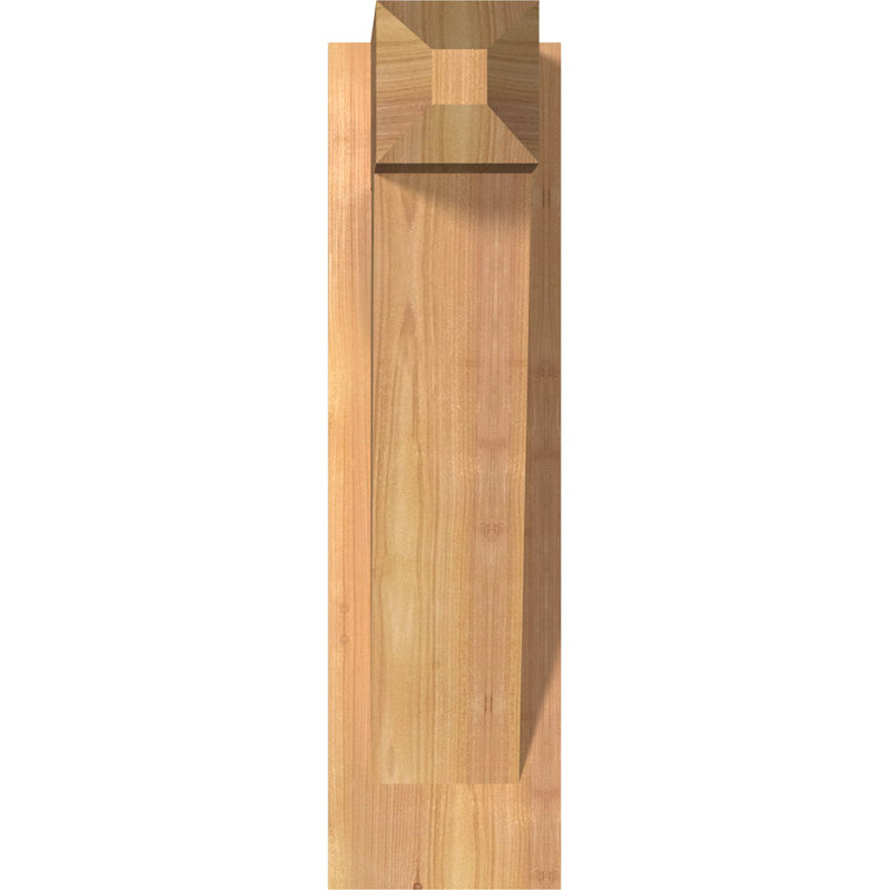 Artisan traditionnel en bois rustique, Cèdre rouge de l'Ouest l 5 1/2 po (lisse), P 12 po x H 20 po