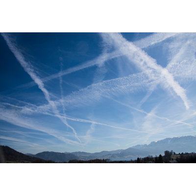 Jet Trails in the Sky by Seppfriedhuber