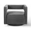 Fauteuil pivotant en velours Booth Performance-2066939163