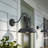 Outdoor Gooseneck Lights for Farmhouse, Matte Black Exterior Barn Light with Wall Mount for Porch-1674608493-1674608491