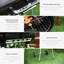 Barbecue portatif au charbon de bois 21 po avec tablette inférieure - Roues et évents réglables pour barbecue, cour, pique-nique et aventure