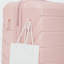 28 Inch ABS Hard Shell Large Travel Checked Luggage - Scratch Resistant Surface Four Multi-Directional Wheels,  With Combination Lock and Side Hooks .(Pink)