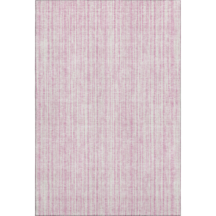 Premium Machine Washable Prisco Pink Rug