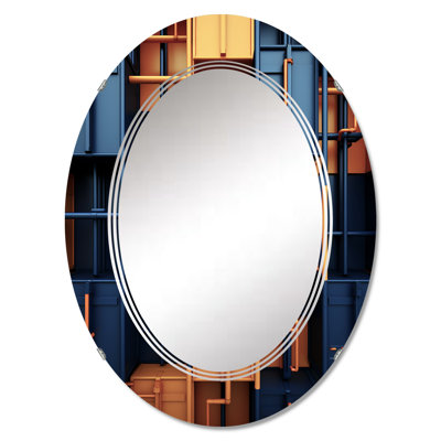 Anjuo - Miroir mural moderne ovale