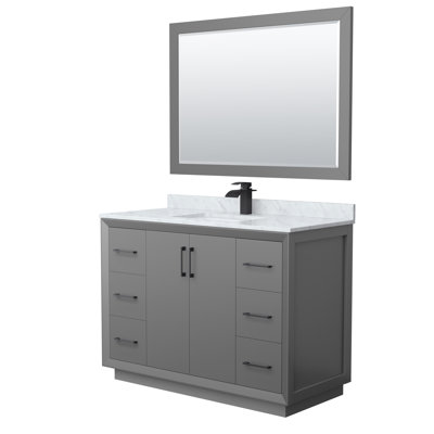 Ensemble de meuble-lavabo simple 48 po avec miroir Stara