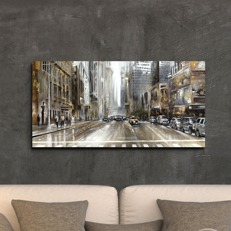 " Rush Hour Panel " by Emily Williams, 27" H x 54" W x 1.5" D