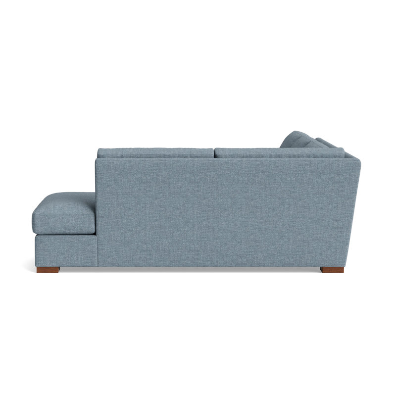 Couch Potato Sectional, Performance Weave - Onyx, Right Hand Facing