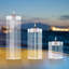 Porte-bougie en verre cristal K9
