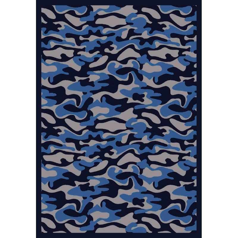 Tapis Whimsy Funky Camo par Joy Carpets, Rectangle 7 pi 8 po x 10 pi 9 po