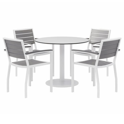 Table de pause en plastique / acrylique L 36 po Eveleen