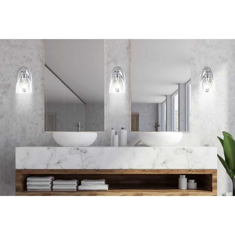 Winkleman Metal/Glass LED Vanity, Chrome, 1