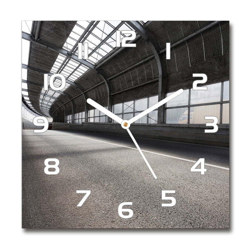 John-Jordan Glass Wall Clock, White