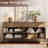 Union Rustic 63" Wood Drawer Reeded Dresser For Bedroom Set Of 2, Minimalist Modern Cabinet, Storage Dresser Organizer For Bedroom Living Room Hallway Closet-412320190