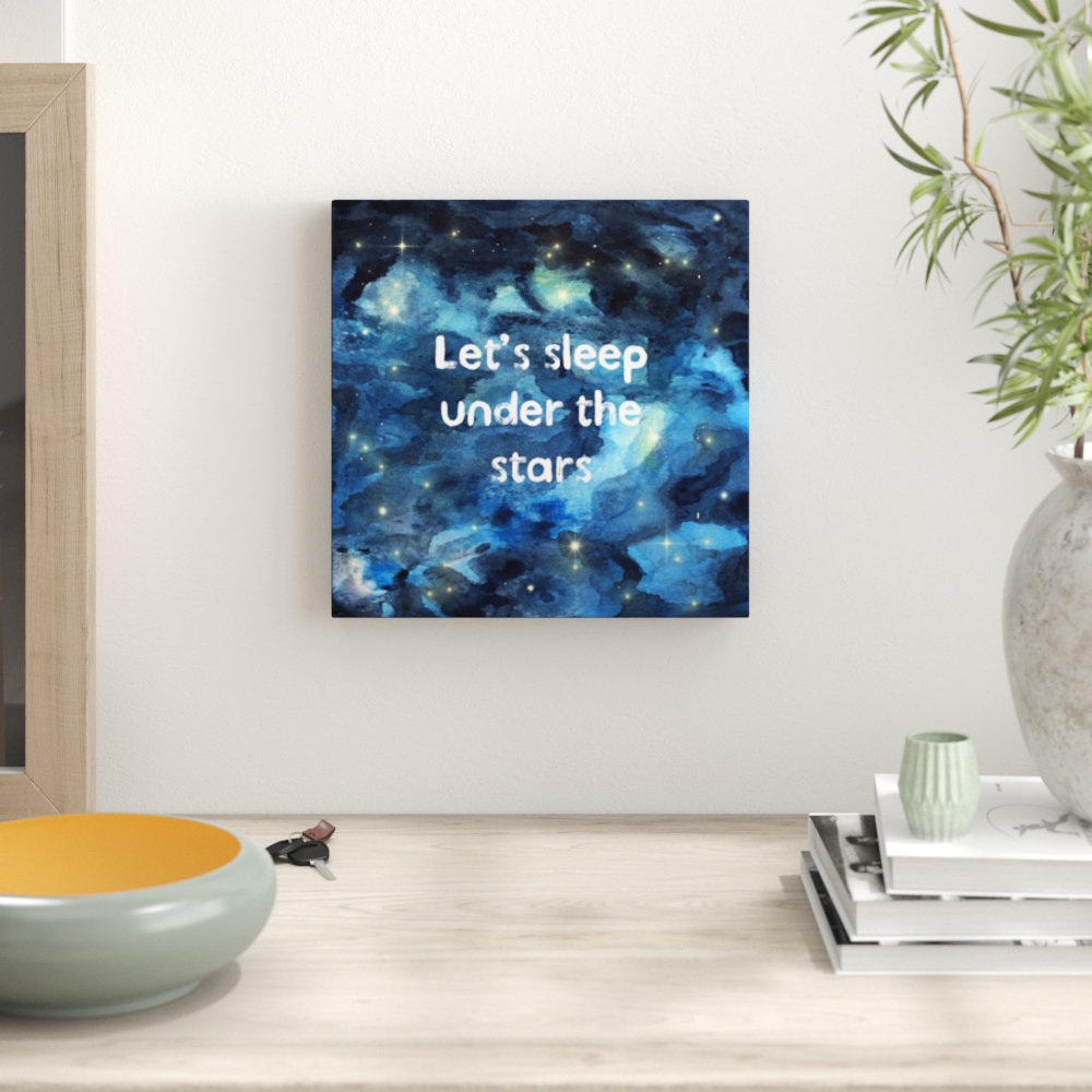 'Sleep Under the Stars' Graphic Art on Canvas