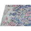 Tapis carré semi-antique à motif floral délavé 1 pi 5 po x 1 pi 6 po