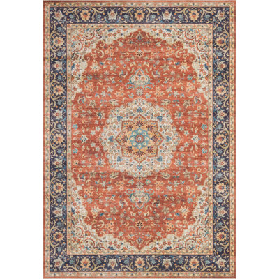 Eaglin BDC9186201674C7BAEEAE2F3CD64384A Red Area Rug