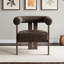 Fauteuil d'appoint rembourré avec accoudoirs arrondis arrondis-1180719747