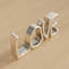 Recycled Metal Love Sign