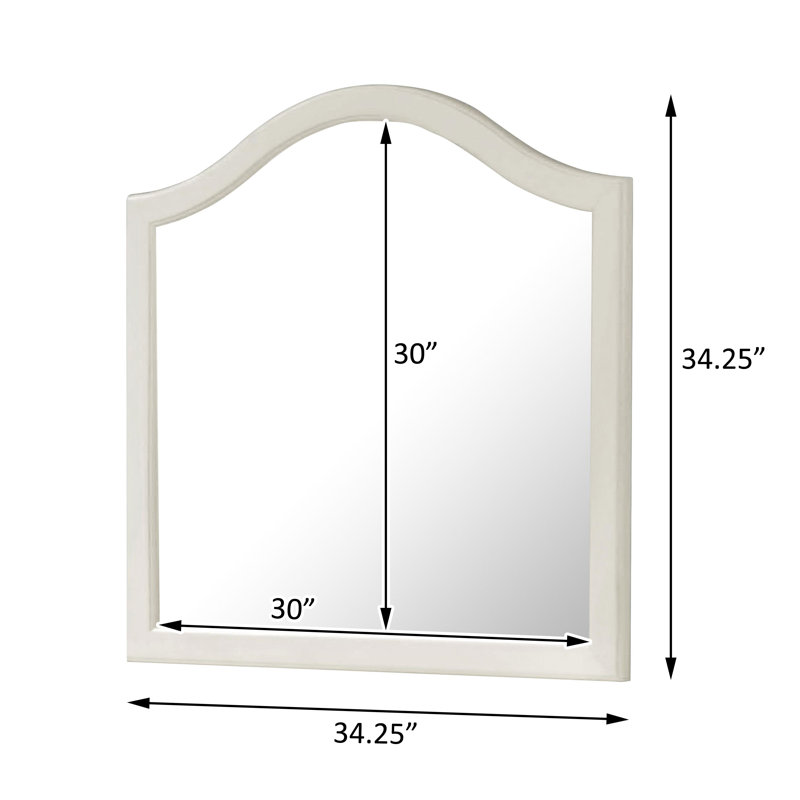 Commode miroir blanc crème