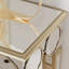 Dario 120cm Glass Top Console Table