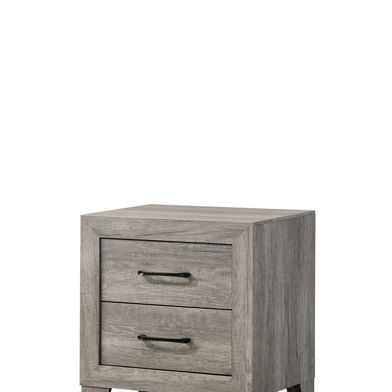 Table de chevet contemporaine à 2 tiroirs 1Pc