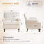 Fauteuil rembourré 30 po avec garniture cloutée Daro -770745897
