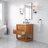 Tessa 30 In. Mango Wood Carrara White Marble Countertop Bath Vanity with Oil-Rubbed Bronze Faucet
