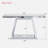 Modern 360° Mirror Reflective Console Table With Trapezoid Base And Scratch-resistant Design 