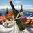 1 Bottle Tabletop Wine Bottle Rack Silver