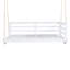 Cadre de balancelle en bois pour lit de balançoire de taille simple avec 4 cordes en chanvre de 96 pouces-1726436873