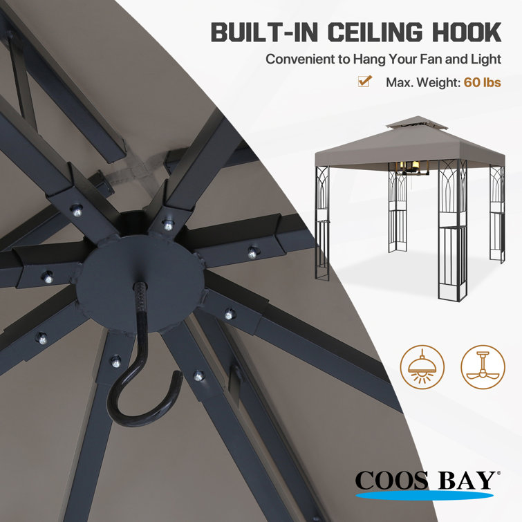 Ceiling Hook - Rust