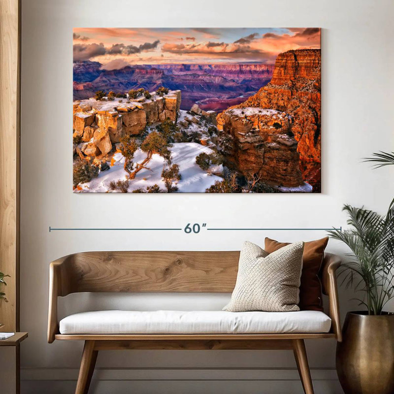 Alvord Snowy Grand Canyon V, H 34 po x l 51 po