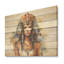 Pharaon doré et bleu égyptien, beauté III - Égypte sur bois-308924340