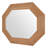 53" Natural Solid Wood Octagon Framed Accent Mirror