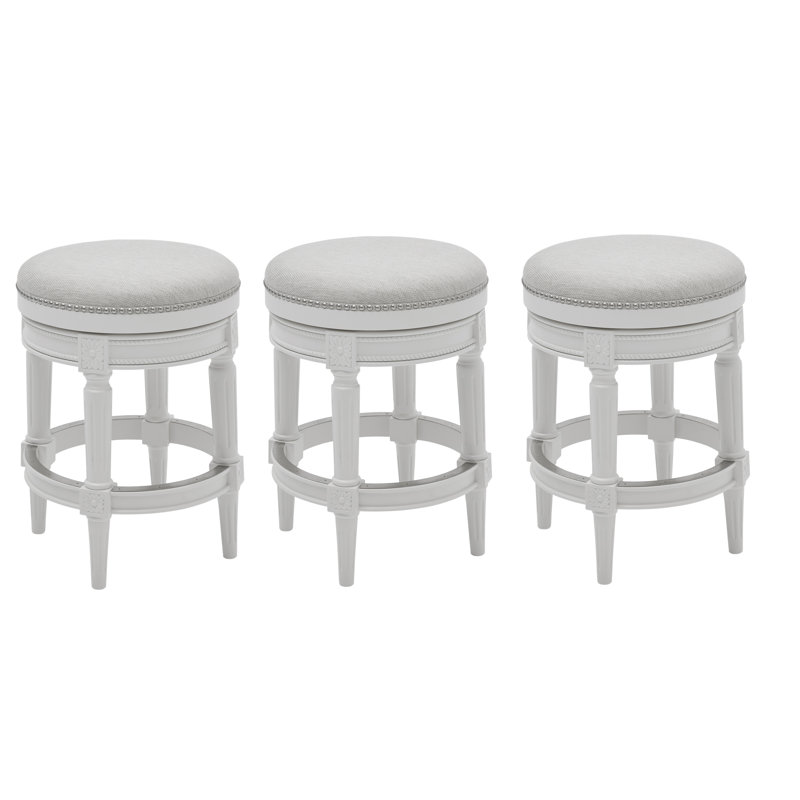 Tabouret de bar et de comptoir Mehar, Gris patiné, 3, Tabouret de bar (siège d'une hauteur de 31 po)