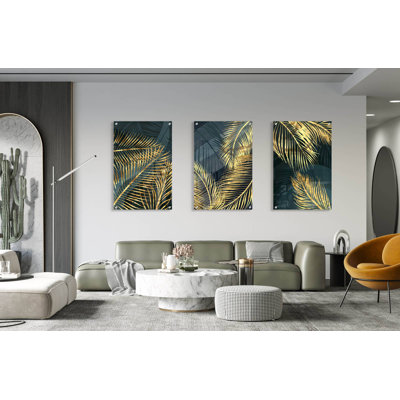" Exotic Leaves " 3 - Pieces