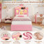 3FT Single Velvet Bed with LED Storage Headboard, Drawer & USB-C Ports-2068544253