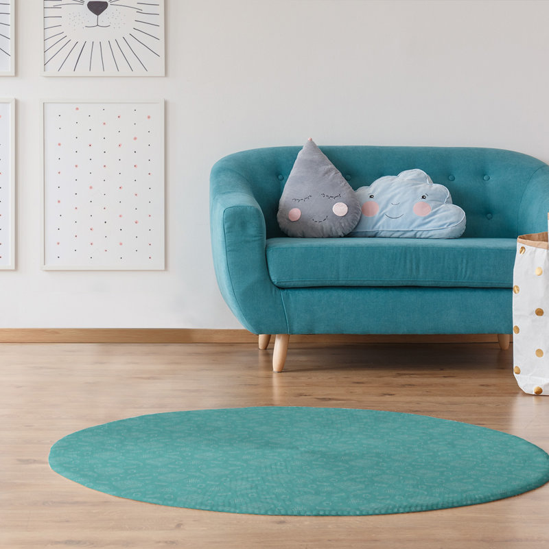 Tapis de la zone verte pizza, Rond 5 pi