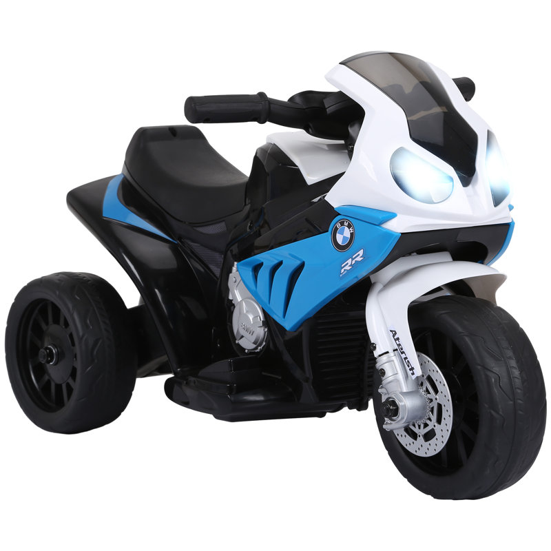 HOMCOM Electric Motorbike for Kids 6V BMW S1000RR Licensed 3 Wheel Blue