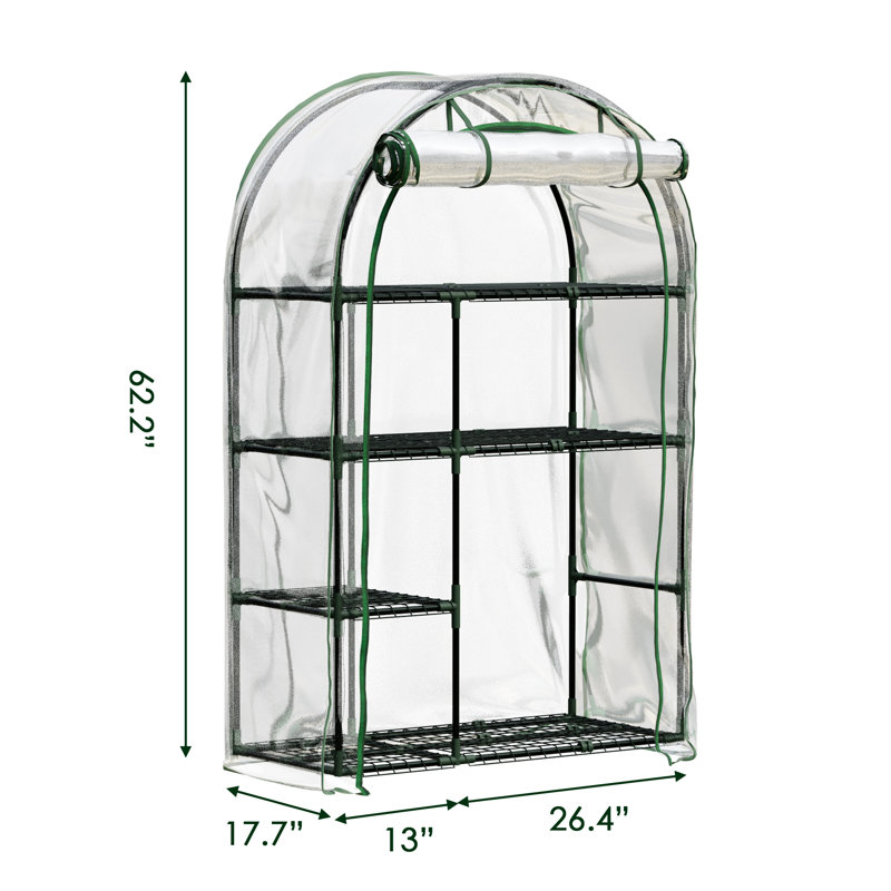 Mini serre l 39,4 po x P 17,7 po, Blanc