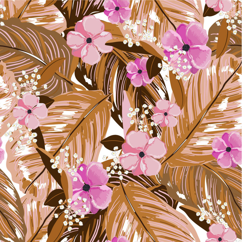 Panneau de papier peint adhésif Little Pink L 18,75 pi x l 25 po