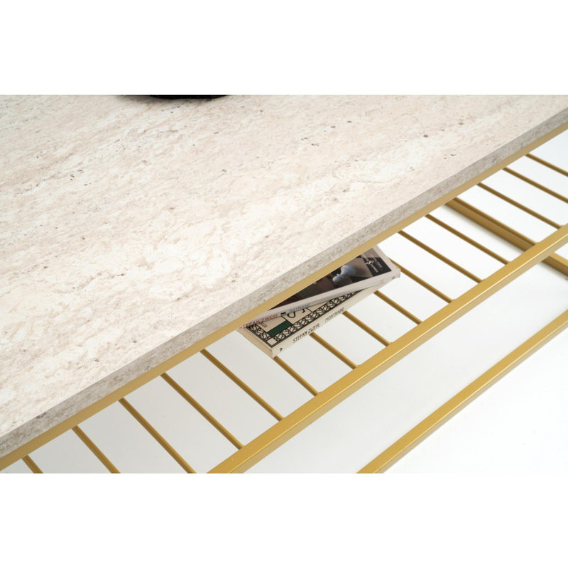 Glorias Coffee Table, Gold