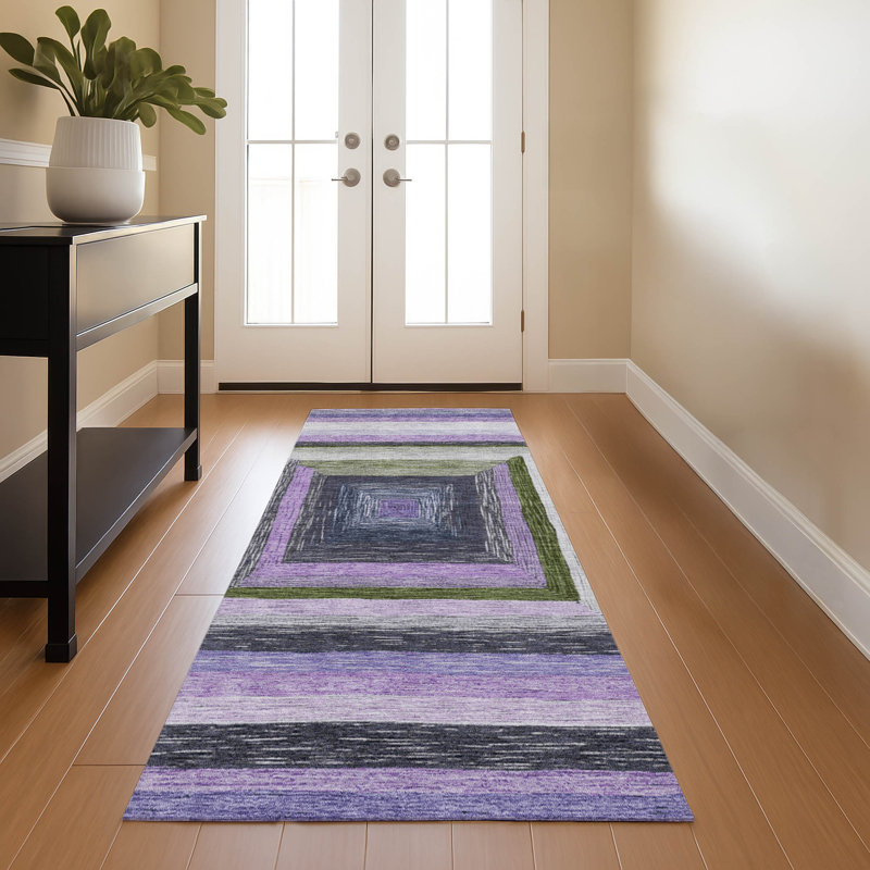 Premium Machine Washable Millbrook AMF1957 Geometric Rug, Runner 2'3" x 7'6"