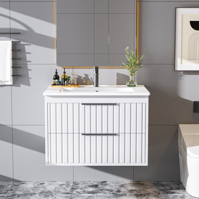 24"floating Bathroom Vanity With Sink