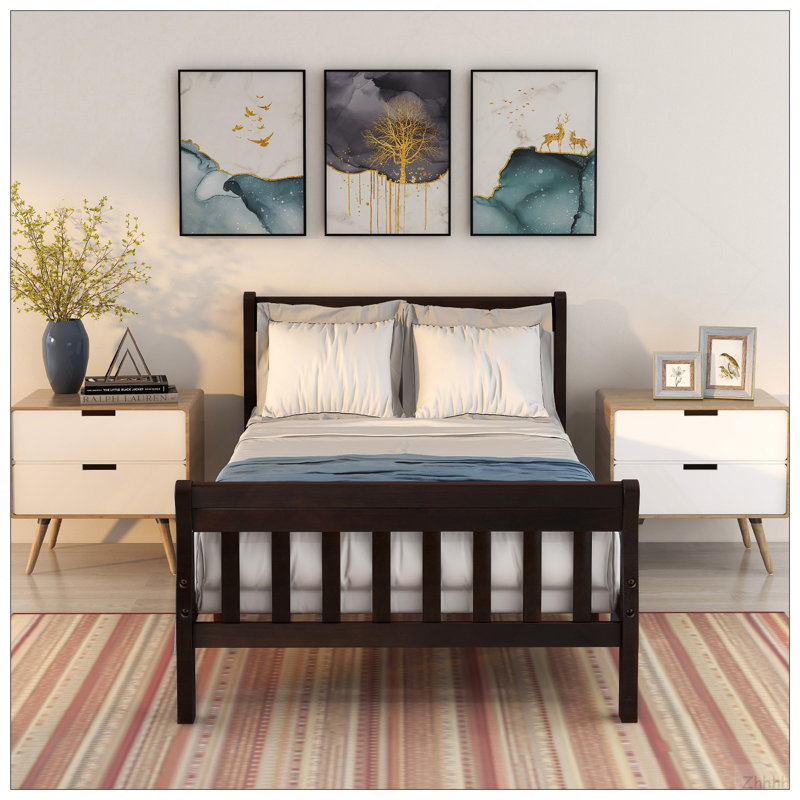 Lit plateforme Wood, Espresso