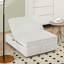 Canapé-lit 4 en 1, repose-pieds pliant multifonctionnel avec poche de rangement et port USB pour petit appartement, salon